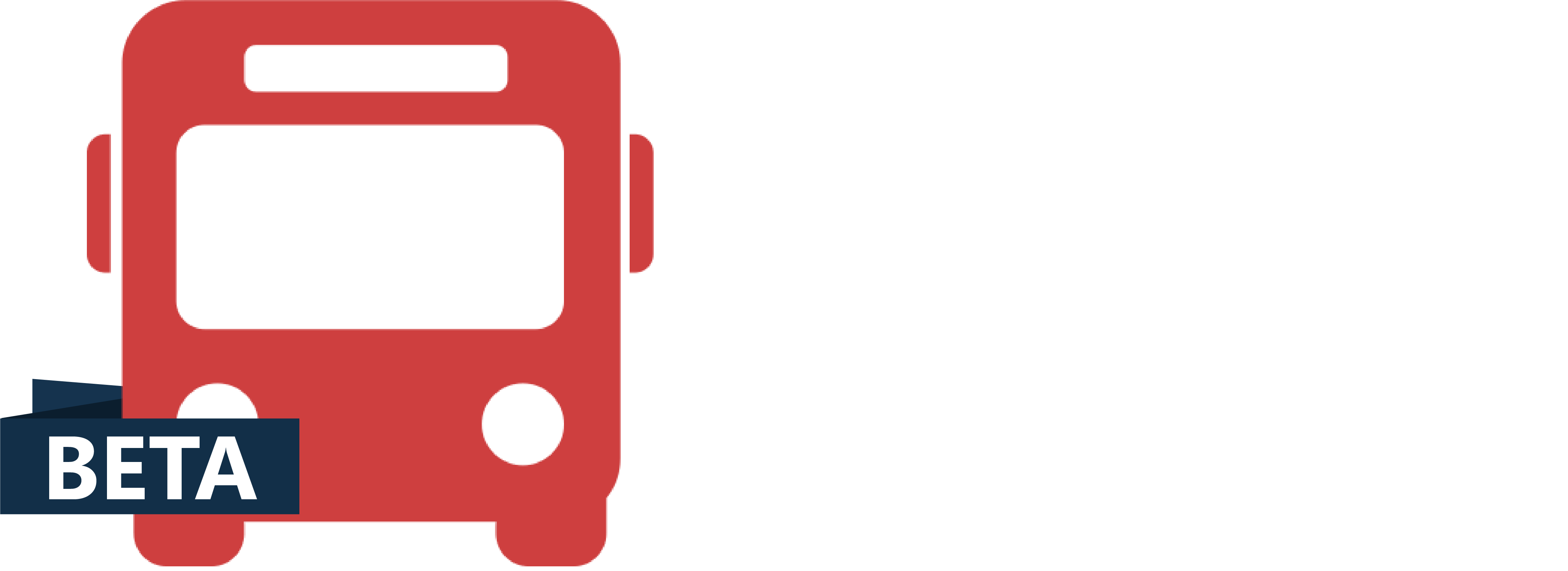 Busrides logo consisting of a red bus with the word 'Busrides' written to the right.